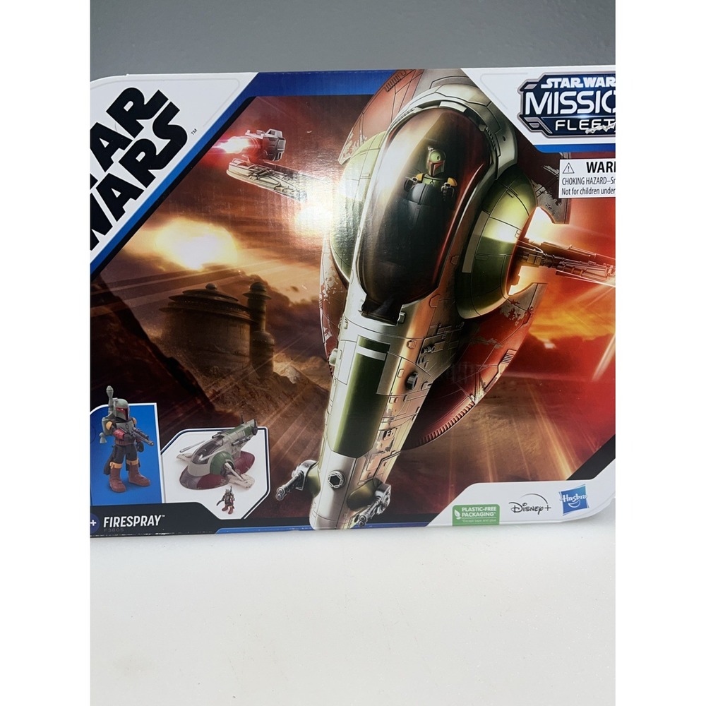 Hasbro Star Wars Mission Fleet Firespray Boba Fett Figure Set New Starship F3805